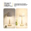 High Footed Design LED Desk Lamp Atmosphere Wave Projection Night Light Touch Control Remote Control 5