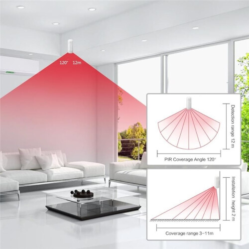 Wireless Infrared Motion Detector 433MHz EV1527 for Home Alarm System PIR Motion Sensor Detector 2