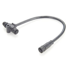 Marine T Connector Cable IP67 MultiPort M12 3 Way Tee Splitter Backbone Drop Cable for Simrad B&G