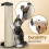 2PCS Cat Climbing Pole Bracket Wall Mount Kitten Scratcher Support Cat Climbing Tower, Wall Shelves Accessories 2