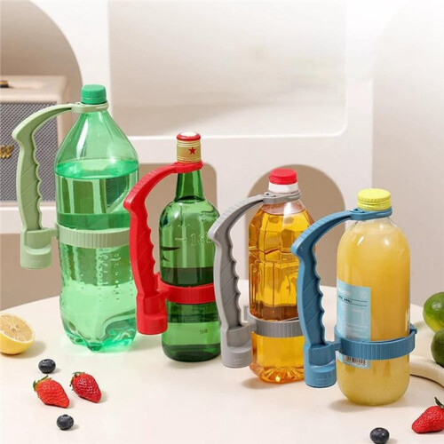 2 Pack Adjustable Beverage Bottle Handle Holder, Multi-Purpose Oil Pot Handle Rack 2