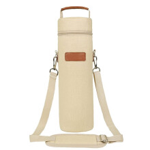 Wine Bag Carrier - Insulated Single Bottle Tote for Travel, Picnic, and Beach with Strap