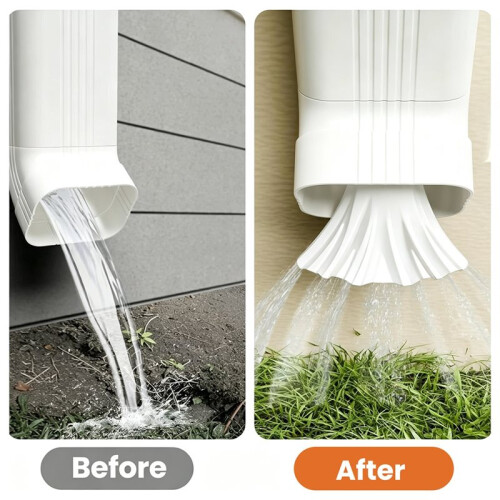 Gutter Downspout Diverter, Gutter Downspout Extensions for Rainwater Dispersal, Rain Gutter Disperser