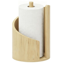 Wooden Desktop Paper Towel Holder Decorative Tissue Roll Organizer for Living Room Bedroom Dining Table Home Decoration