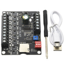 30W MP3 Voice Playback Module DY-L30T 9 Trigger Music Player Power Amplifier Board TF Card 32G Max WAV 12V 24V MP3 A