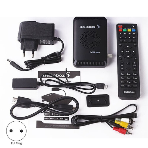 Hellobox 5 Satellite TV Receiver HD Digital DVB S2 Support Ccam Newcam 3G Wifi Decoder EU Plug 2
