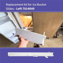 Left Ice Bucket Slides Replace for 7014649 Compatible for Sub Zero Ice Maker Bucket Track Ice Bucket Slide Rail