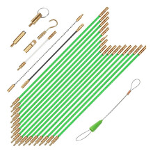 Kit de Tirage de Câbles Électriques en Fibre de Verre de 13,7 M (45 Pi) avec 8 Accessoires Différents