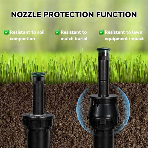 12-Pack 1.5" - Sprinkler Riser Extension, No-Dig Stackable . No-Dig, Stackable for Custom Height Irrigation Gardens 1