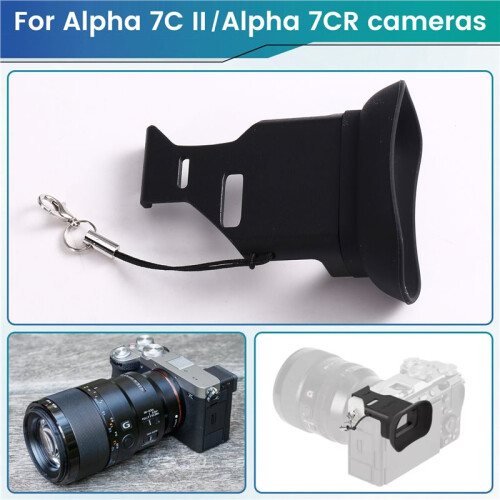 Ocular Do Visor da Câmera, Ocular Antiperda com Cordão para  Alpha 7C II 7CR, Protetor de Visor, Copo de Olho Macio 2