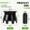 12-Pack 1.5" - Sprinkler Riser Extension, No-Dig Stackable . No-Dig, Stackable for Custom Height Irrigation Gardens 7