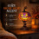 Stained Halloween Pumpkin Table Lamp - Enchanting Decorative Lighting for Home 5