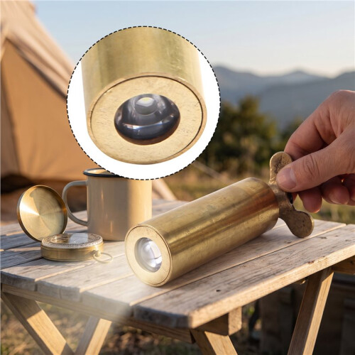 Hand-Cranked Self-Powered LED  Flashlight with Cutting-for  Technology Portable for Outdoor and Dormitory Use 2