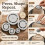 7Pack Pottery Foot  Tool with 2 Scrapers for Perfectly Aligned Clay Base Rings in Ceramic Projects 3