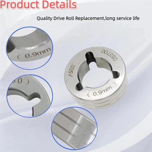 3pcs Drive Roll Kit Replacement .035" V- Fits for Millermatic 200/210/212/250/251/252, Replace 079595 053700 2