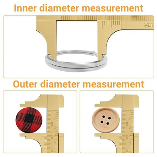 2er Pack Taschenmessschieber, 80 Millimeter Messwerkzeug, Messschieber
