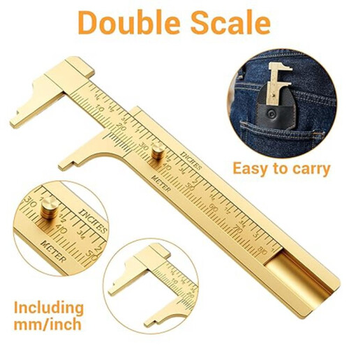 2 Pack Pocket Caliper, 80 Millimeter Gauge Measuring Tool, Caliper Measuring Tool 1