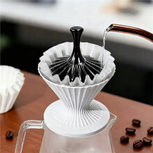 Koffiezeef met Papierpers van Aluminiumlegering, Compacte Koffiefilterhouder voor Filterkoffie/Koffiefilterpapier