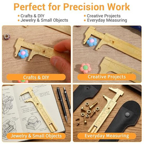 2 Pack Pocket Caliper, 80 Millimeter Gauge Measuring Tool, Caliper Measuring Tool 2