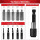 33PC Damaged Screw Extractor Set Broken Bolt Remover Kit HSS Easy Out with Magnetic Holder Socket Adapter Case 4