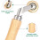 Silicone Handwheel, Brass Pressure Roller Manual Welding Tool High-Temperature Resistant Joint Roller, for PVC/TPO/EPDM 2