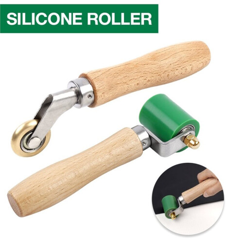 Silicone Handwheel, Brass Pressure Roller Manual Welding Tool High-Temperature Resistant Joint Roller, for PVC/TPO/EPDM 2