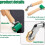 Silicone Handwheel, Brass Pressure Roller Manual Welding Tool High-Temperature Resistant Joint Roller, for PVC/TPO/EPDM 4