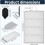 Tábua de Passar Roupa A  com Luva, Tábua de Passar Compacta para Viagem, Ideal para Casa, Dormitório, Hotel e Trailer, com Base Dupla Face. 8