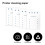 25 Pcs Reusable Printer Cleaning Sheets 8.5x11, Roller Dust Remover for Inkjet Lasers Printers Copier Fax Scanner () 6