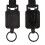 Retractable Carabiner Keychain  Extendable Outdoor Reels Easy Pull Back Clip 2 Pull Tabs 6
