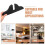 2pcs Folding Room Divider Base Feet Privacy Screen Support Stand Room Divider Screen Holder for Home Hotel Partition 5
