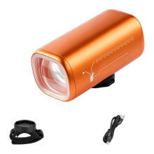 1300 Lumens USB-C Rechargeable Bicycle Headlight with Dual Mounting Brackets, Ideal for Nighttime Cycling