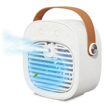 Portable Air Conditioner 4000mAh Rechargeable 3 Speeds Personal Air Cooler for Car Bedroom Home Outdoor