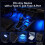 2 Pcs Car USB LED Lights with Dual Charging Port  Type-C Interior Light USB Light Button Control Night Lamp for Car 3