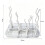 Foldable Baby Bottle Drying Rack Portable Dustproof Box with Cover Dryer Holder 3