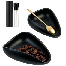 2 Stuks Koffieboon Doseringsbeker + Sprayfles + , Koffie Lepelhouder voor Theelepels Roerstaafjes, Koffie Station Decor