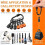 6Pcs Drill Bit Holder Key Chain 1/4 Bit Holder for Impact Driver Include Keychain Carabiner 3