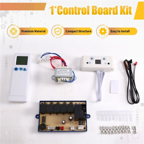 QD-U08C Air Conditioner Control Board Universal AC Control Board Only for Wall-Mounted Fixed Frequency Air Conditioners 1