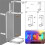 2pc Acrylic Clear Light Saber Stand Simple Organizer for Exhibition Hall Restaurant Wall Mount Storage Rack 2pc 2
