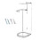 2pc Acrylic Clear Light Saber Stand Simple Organizer for Exhibition Hall Restaurant Wall Mount Storage Rack 2pc 4