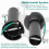 Matte Black Ceiling Fan Downrod with Hanger  - Universal Threadless Extension Pole 10 Inch 4