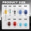 33PCS Car AC Valve Core Kit with High & Low Pressure A/C Caps/Removal Tool/Valves Cores,Practical R134A/R12 AC Tools 7