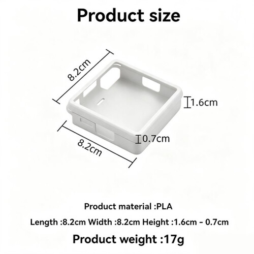 3D Printed Protective Shell for ANBERNIC RG Rotate Console, Anti-Scratch Protective Cover Case White 2
