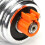 Gängad Skivstångslock, Plast Skruvlock för Viktskivor för Hemmagym Orange 4