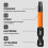 12 Pieces Square Drive Bits, 50mm Long Square Drill Bit Set, 1/4 Inch Hex Shank Magnetic Screwdriver Bit Set 3