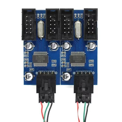 9 Pin USB Splitter Moderkort Förlängningskabel 1 Hane Till 2 Hon Interface Header Adapter