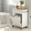 Homcom HOMCOM Kitchen Storage Trolley on Wheels with 2 Drawers, White 8