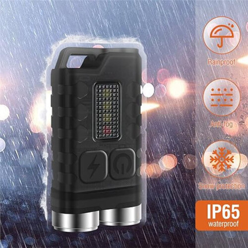 V3 EDC Flashlight 900 Lumens, USB-C Rechargeable Torch, Super Bright Handheld Work Light for Outdoor Camping, 2PCS 1