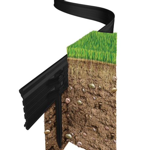 Swift Edge Garden Edging - 24m pack - Black