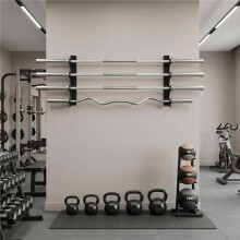 Wall Mount Barbell Rack, Vertical Barbell Storage Holder , Home Gym Weight Hanger Organizer Garage Gym Equipment